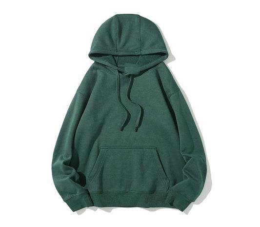 Ebony Green Hoodie (Heavy Cotton & Wool)