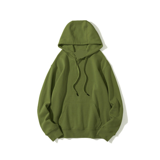Army Green Hoodie (Heavy Cotton & Wool)