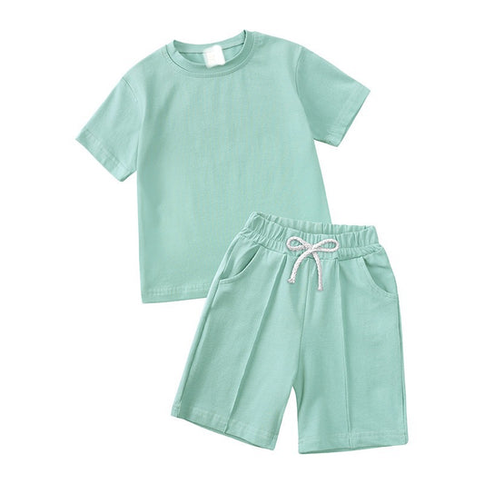 Mint Green Kids T-shirt & Short Set