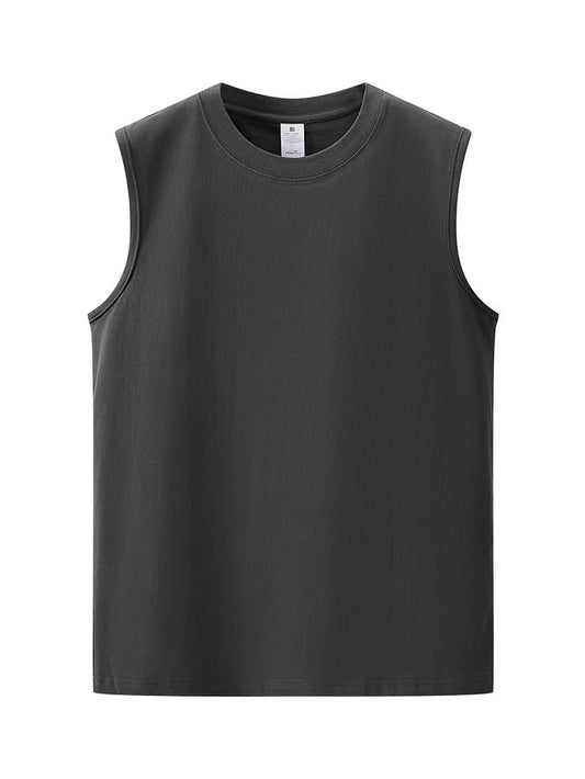260g Dark Grey Sleeveless T-shirt