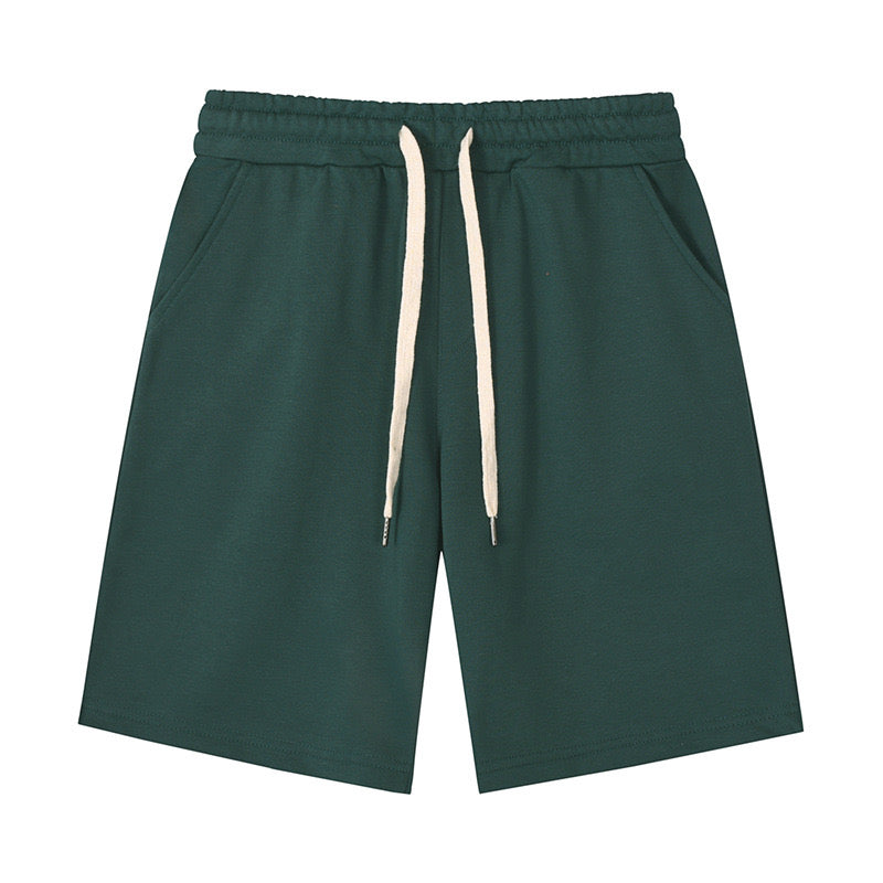 Dark Forest Green Heavy Cotton Shorts